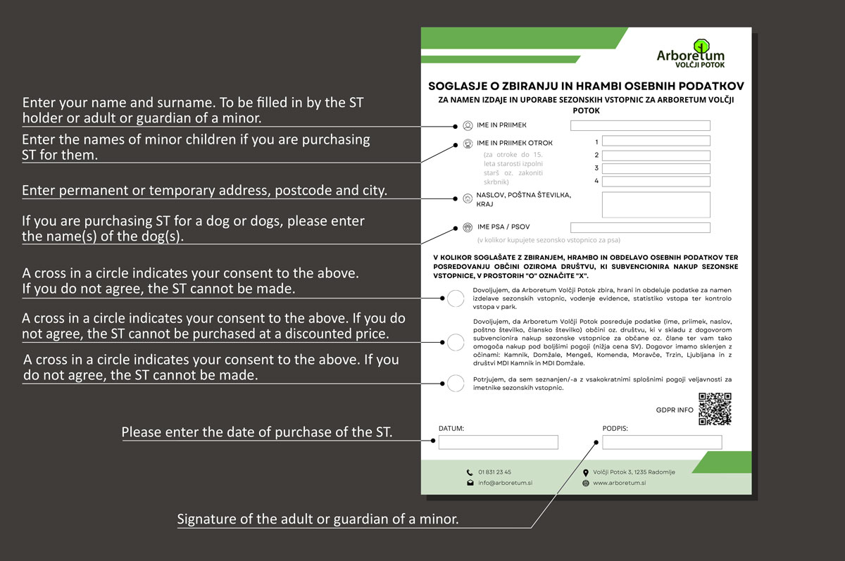 Obrazec Navodila za izpolnitev obrazca