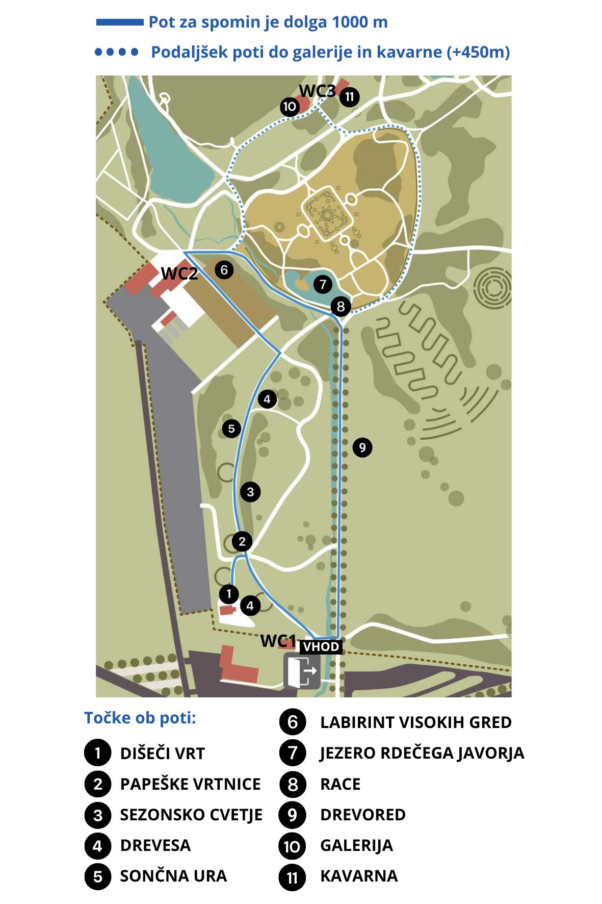 Zemljevid Pot za spomin