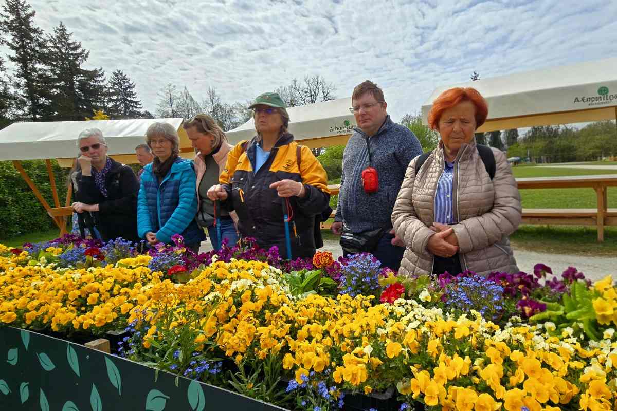 Doživljanje cvetličnega labirinta z vsemi čuti
