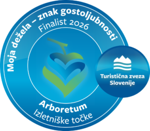 Arboretum je finalist izbora Moja dežela – znak gostoljubnosti 2026 v kategoriji Izletniške točke.